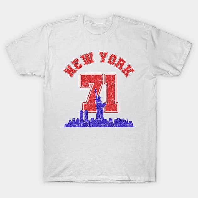 New York Vintage Varsity 71 T-Shirt by STARSsoft